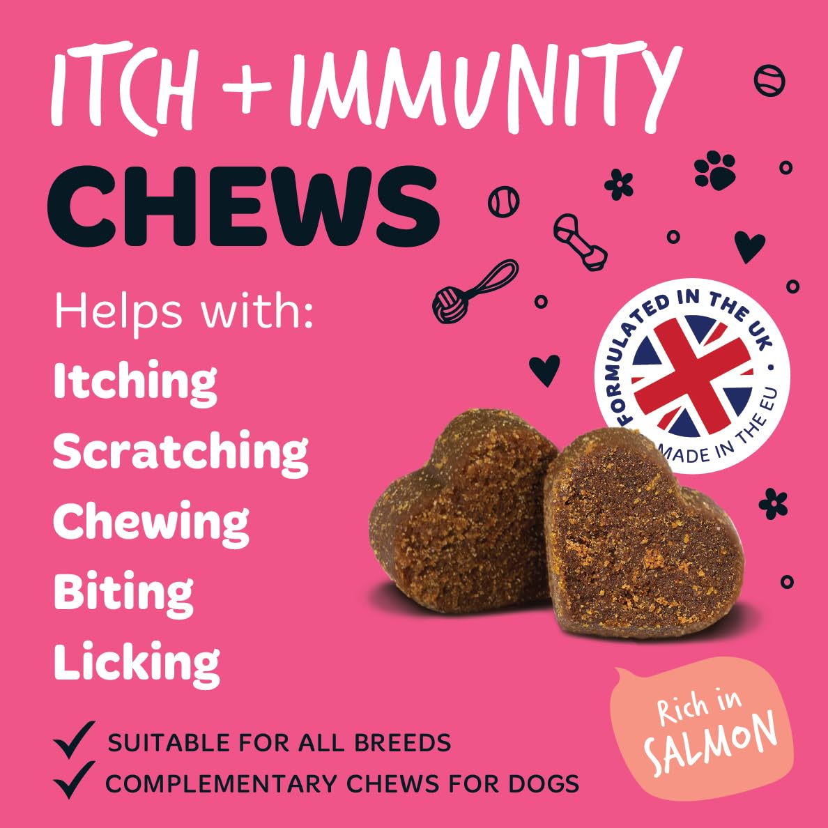 BUGALUGS Itch & Immunity Antiseptic Spray – Helps Soothe Itchy Skin, Paws, Ears - Licking, Scratching - Perfect for Small, Medium & Large Dogs