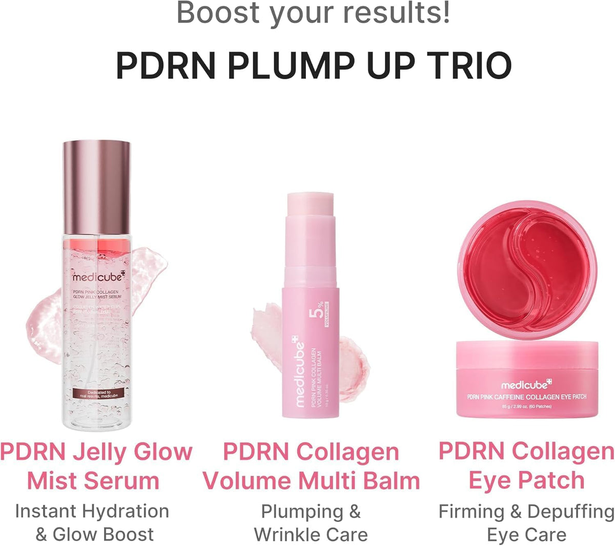 medicube PDRN Collagen Volume Multi Balm Stick, Firming Face & Body Balm