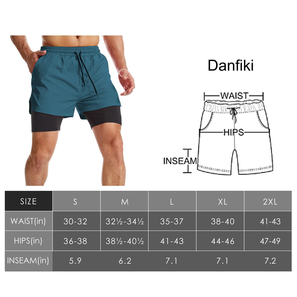 Mens Running Shorts Men's Gym Sports Short 2 in 1 with Phone Pocket Lightweight Quick Drying