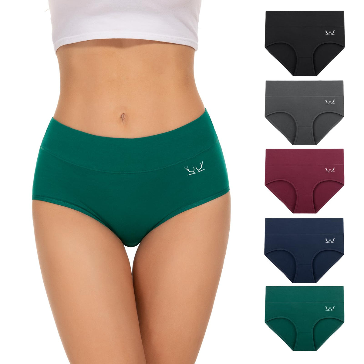 TANSTC Period Pants for Women, Leakproof Period Underwear Pack of 3