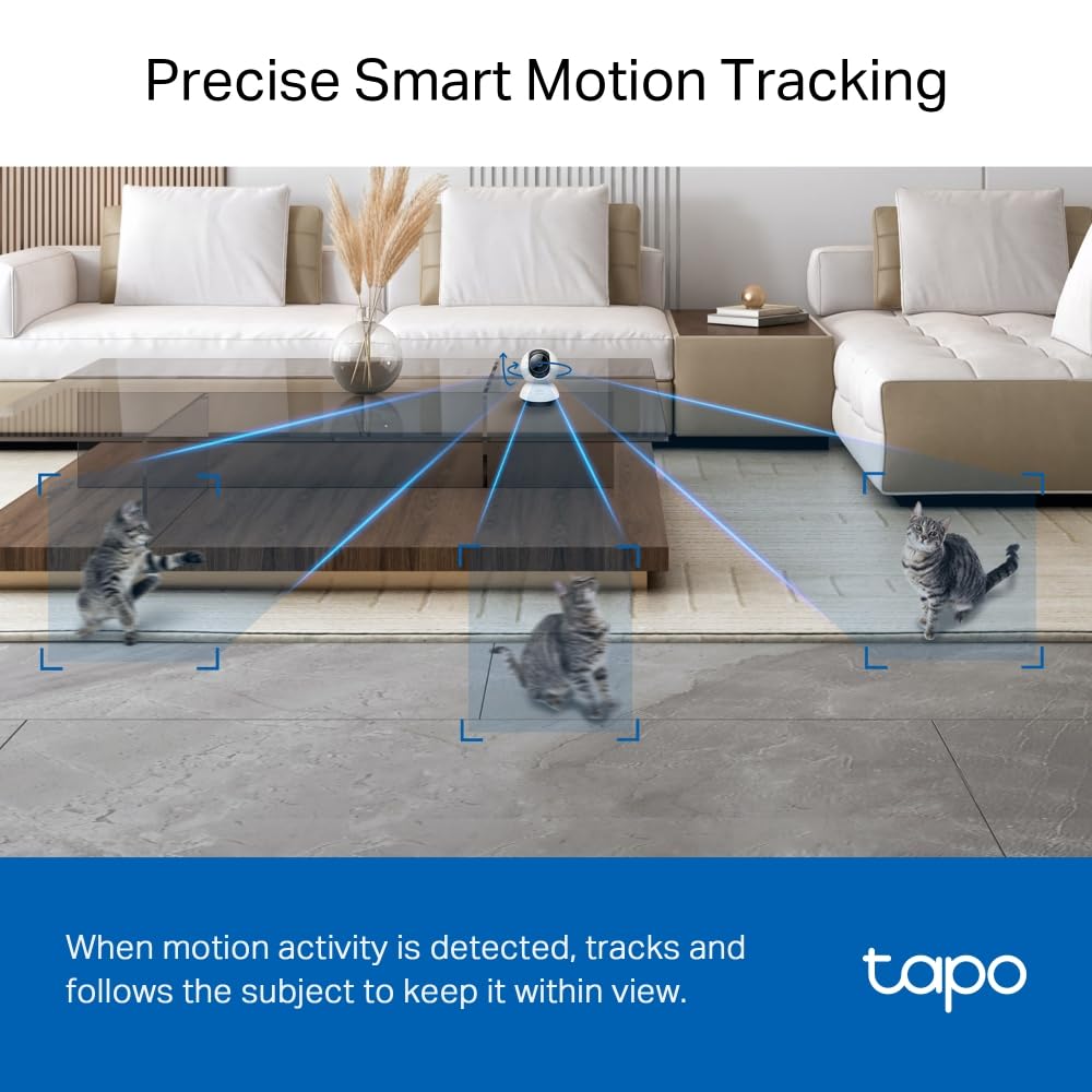 Tapo C200 Full HD Pan/Tilt Indoor Security Camera Pet Camera House Security