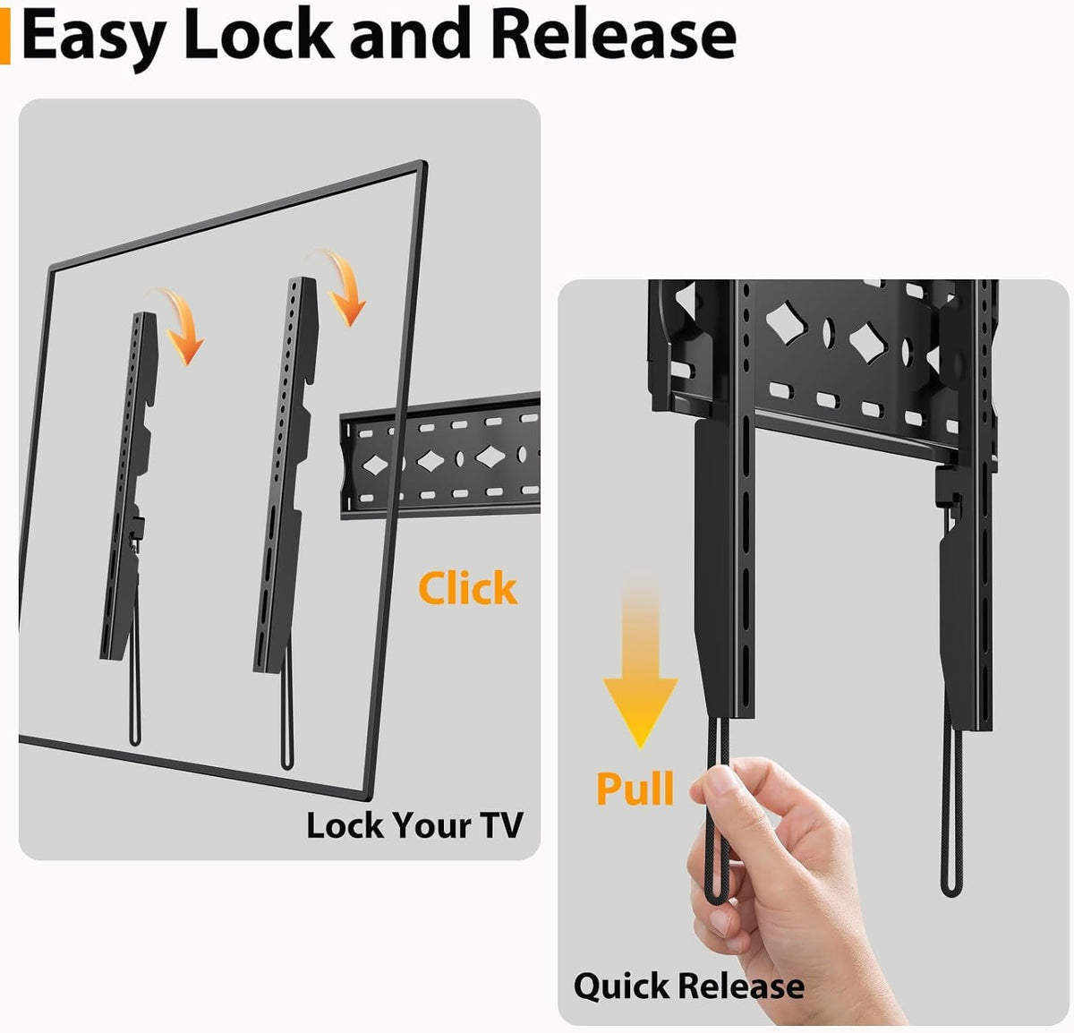 TV Wall Bracket Tilt for 14-42" LED/LCD/OLED Flat&Curved TVs Monitor, Support 25kg with Max VESA 200x200mm Spirit Level Included, Television Wall Mount Fit 32 38 40 inch Universal TV Bracket