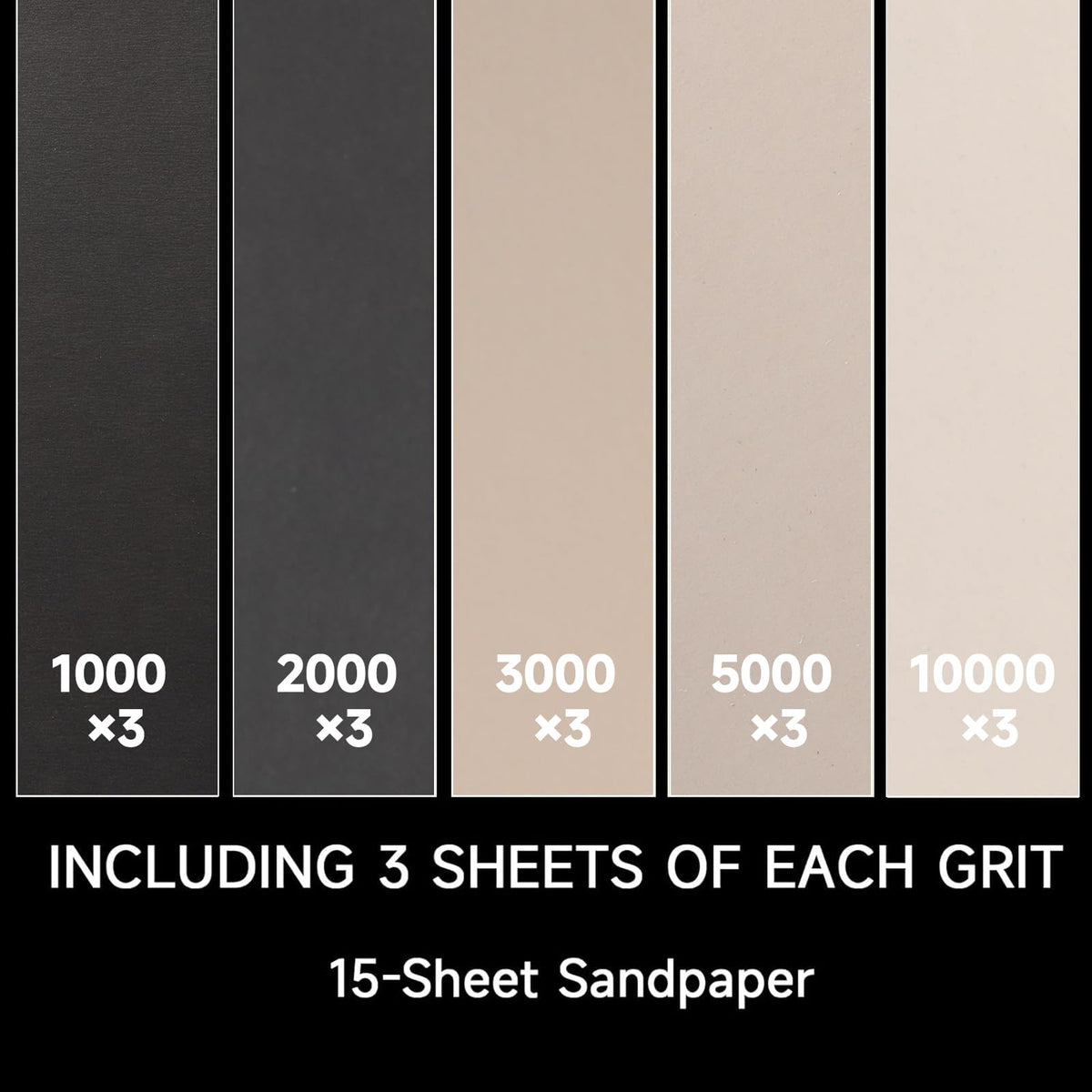 STEBRUAM Wet and Dry Sandpaper 220 Grit, Sanding Paper for Car Metal Wood