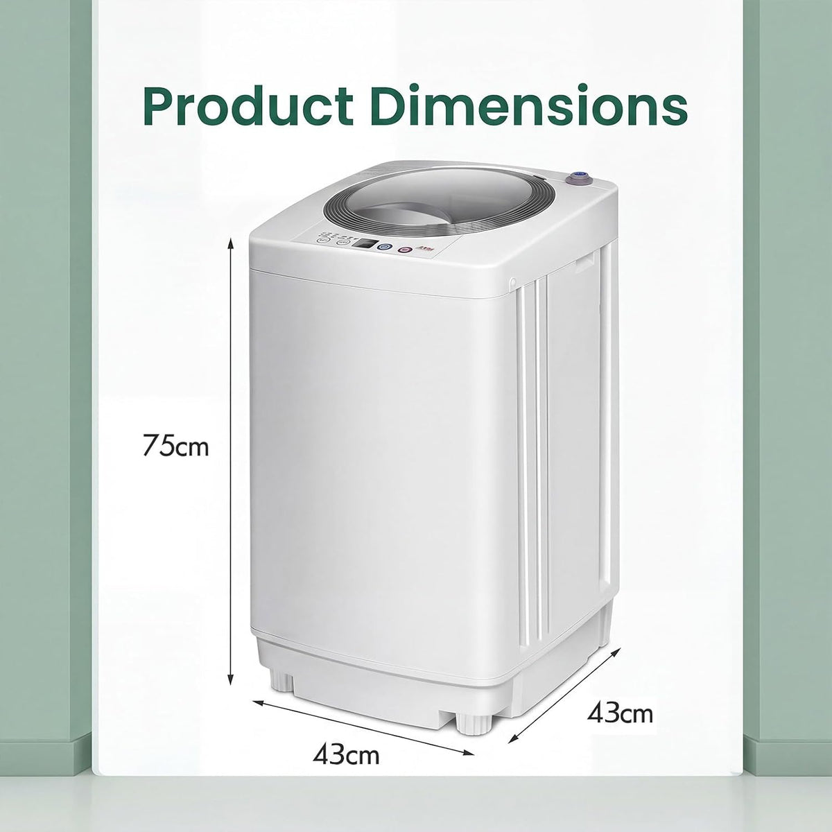 TANGZON 2-in-1 Portable Washing Machine, 3.5kg Mini Washer Spin Dryer