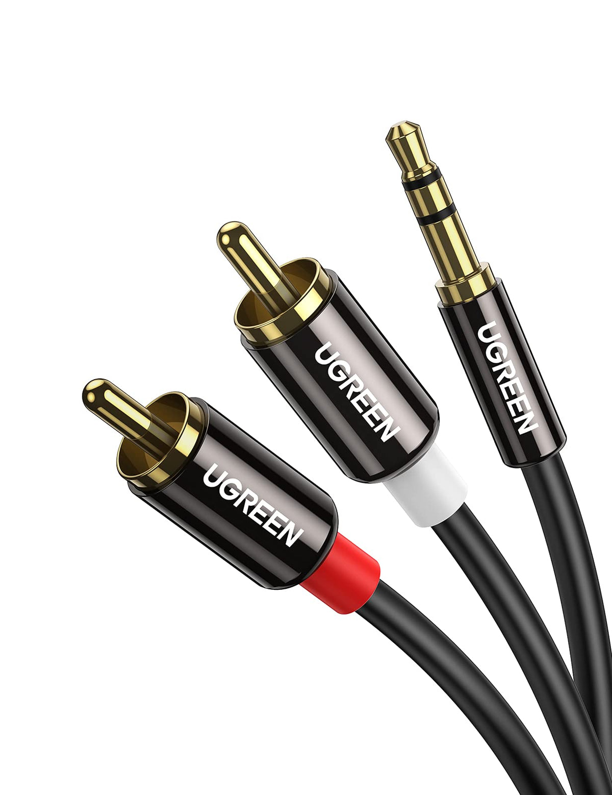 UGREEN RCA to 3.5mm Cable Stereo Phono to 3.5mm Mini Jack Audio Lead 1M