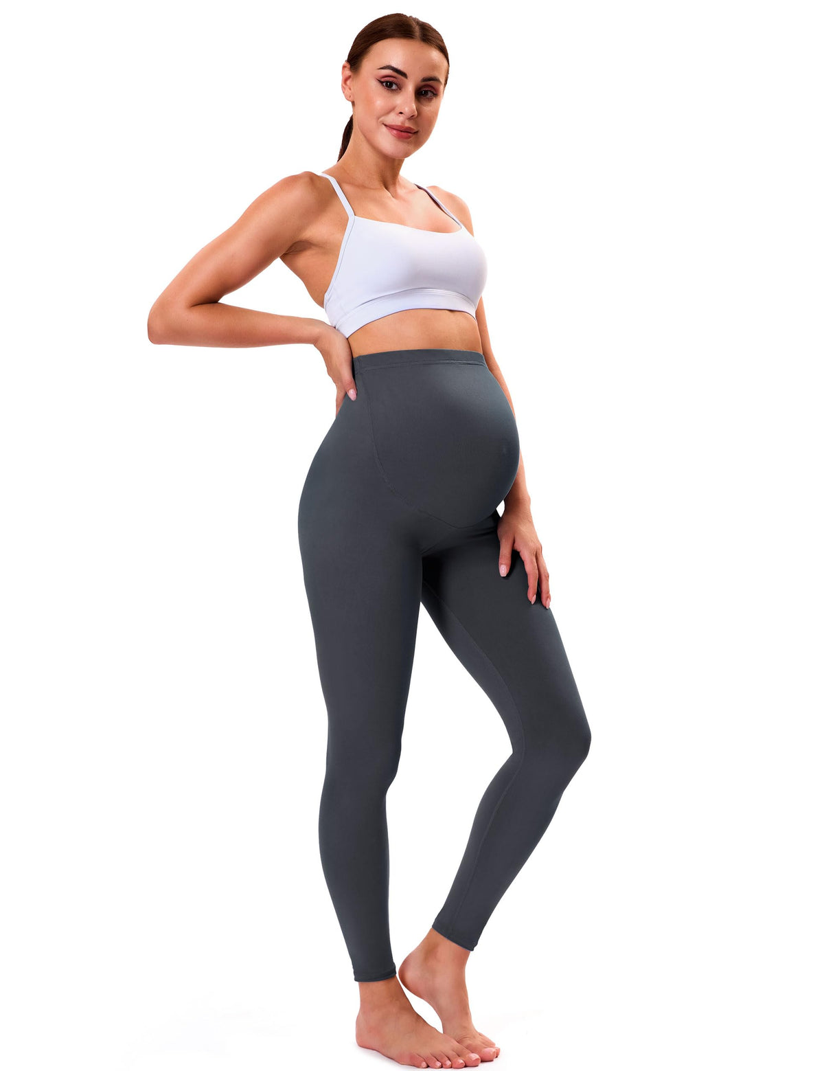 VALANDY Creamlush Over Bump Maternity Leggings for Women