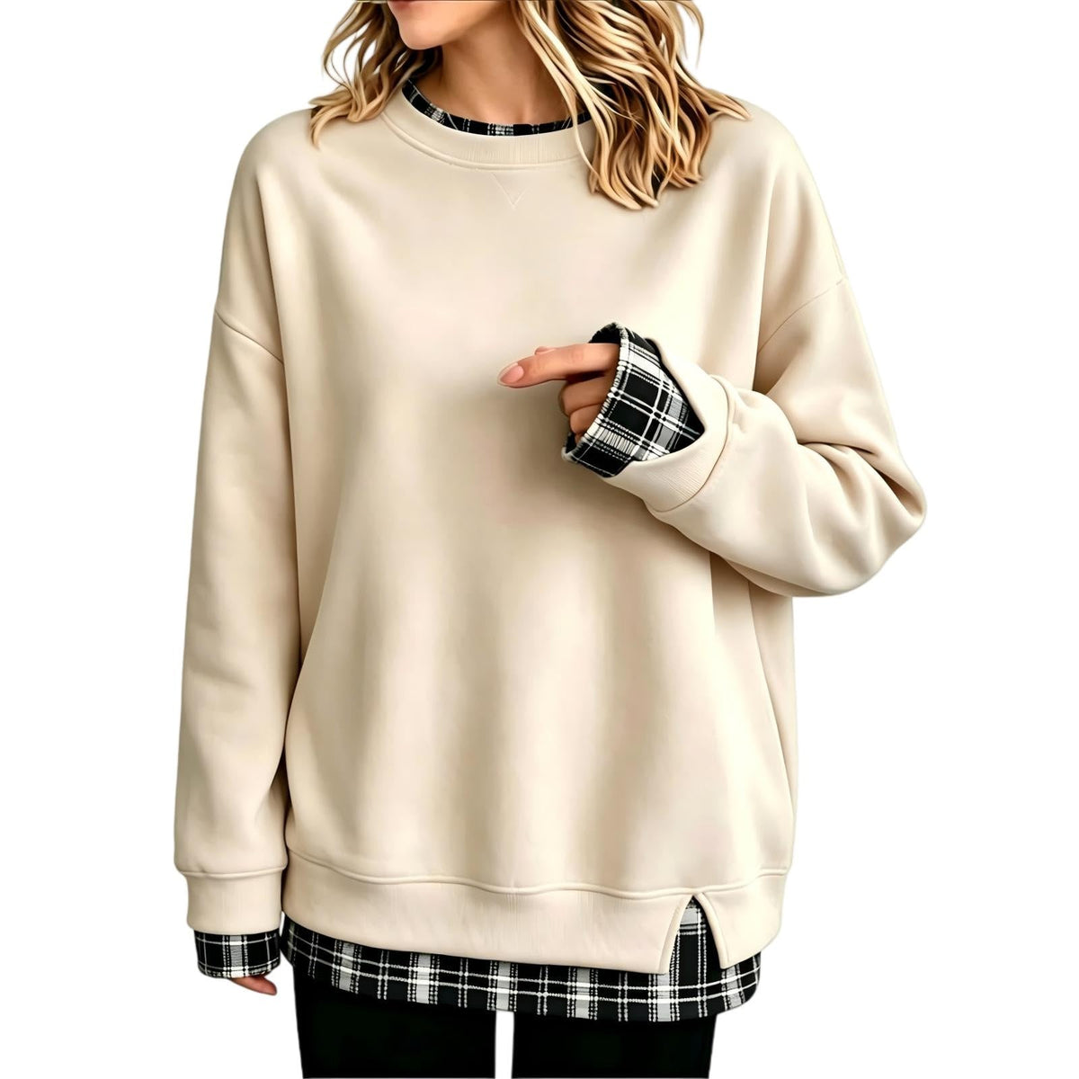 Hoodies For Women Uk Oversized Women's Jumpers Fleece-lined Womens Sweatshirt Winter Fleece Jacket Long Sleeve Ladies Tops Plus Size Fashion Christmas Jumper Sweaters Coats Autumn Women's Clothing