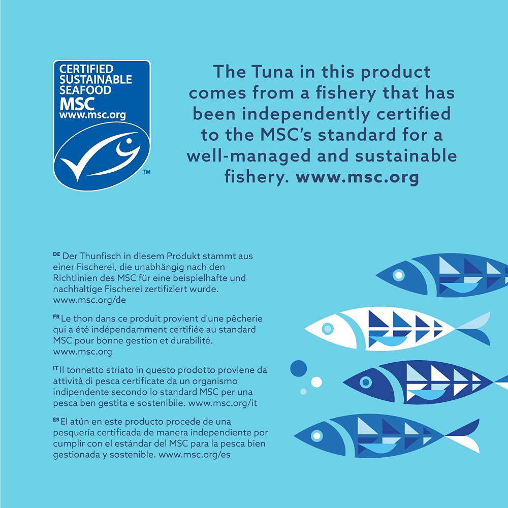 by Amazon MSC Skipjack Tuna Chunks in Spring Water, 4x145g