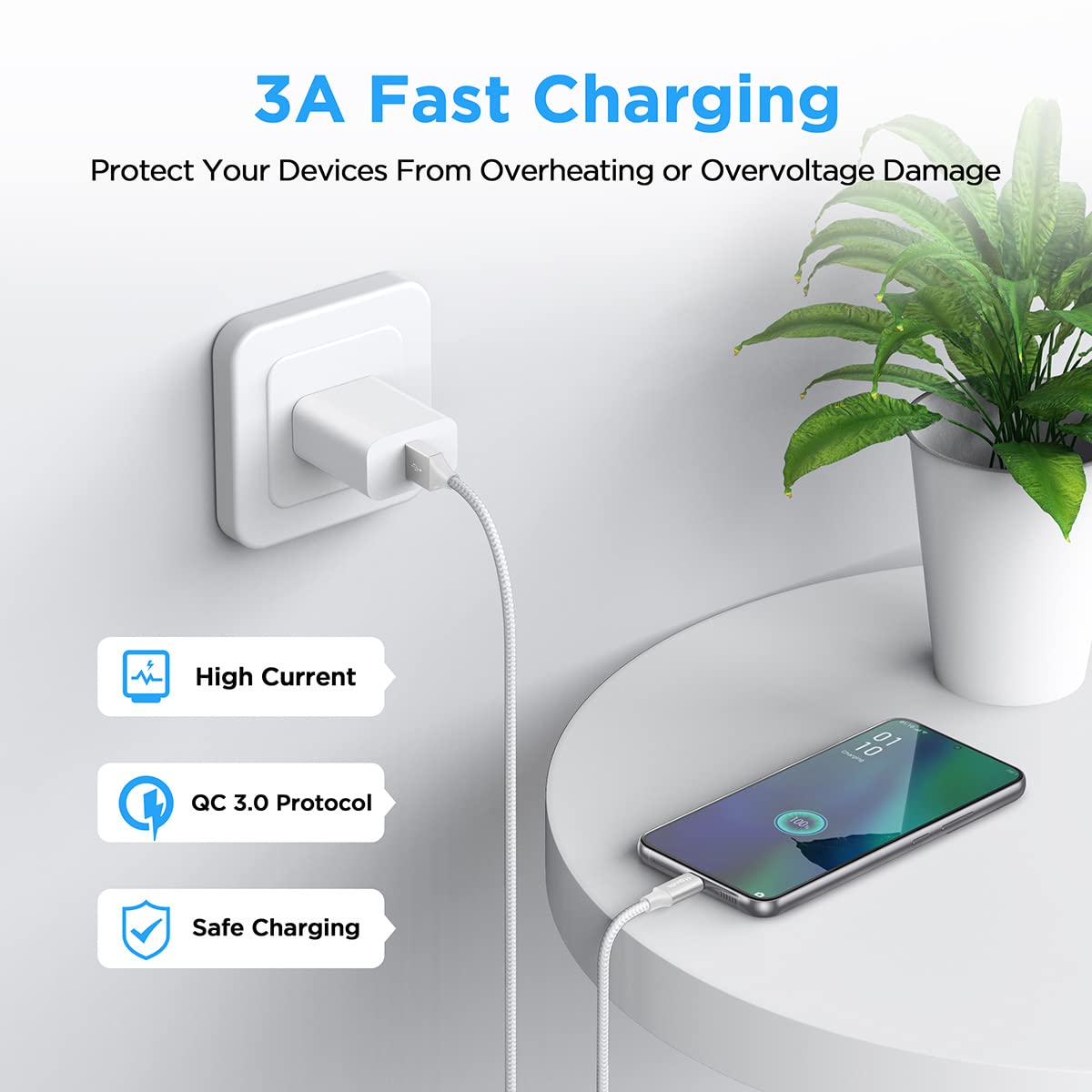 etguuds Extra-Long USB C Charger Cable 3M, USB A to USB C Cable