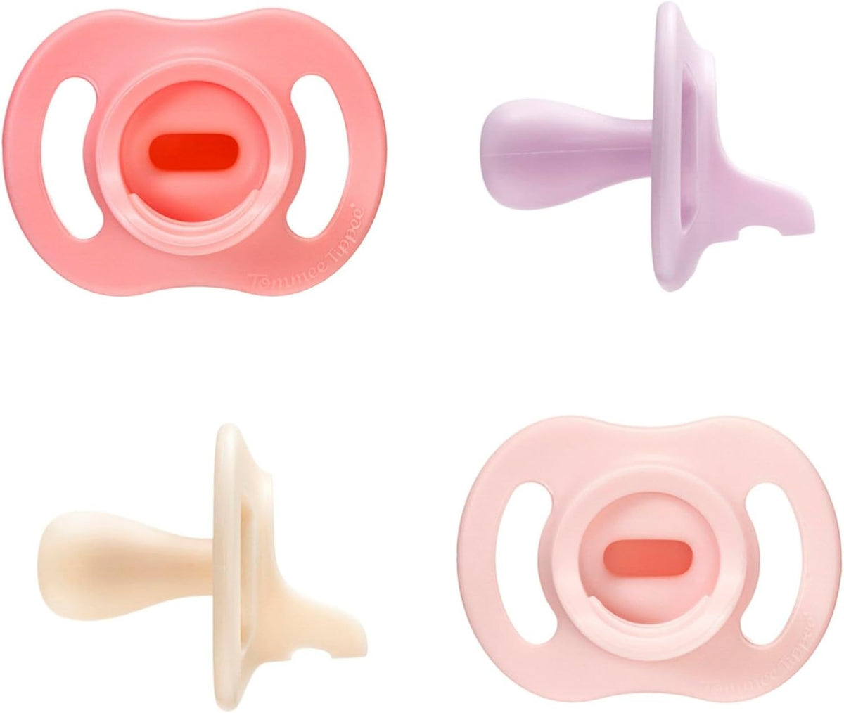 Tommee Tippee Ultra-Light StayPut Dummy 0-6m Silicone Pack of 4