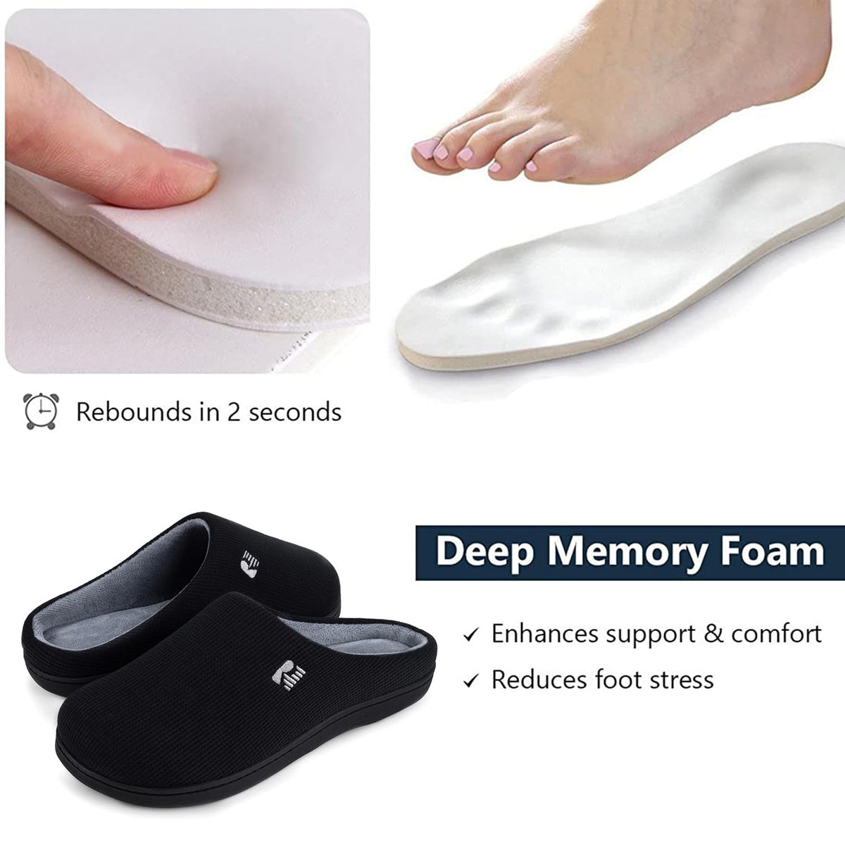 RockDove Women's Original Two-Tone Memory Foam Slipper