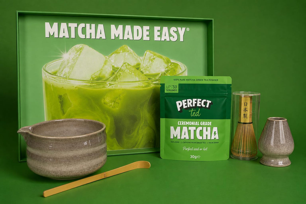 PerfectTed Matcha Powder | Organic Ceremonial Grade Japanese Matcha | 30g