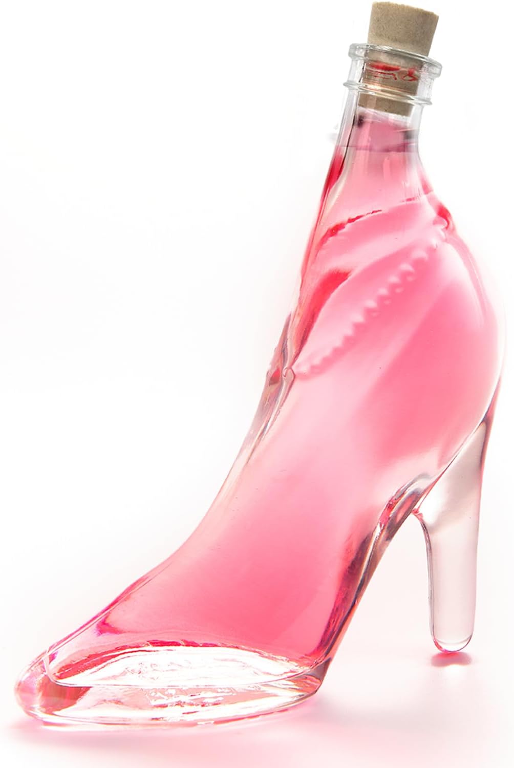 IL GUSTO Pink Vodka in Stiletto – Lady Shoe Glass Bottle 40ml – Premium Fruity Berries Vodka 36% ABV – Unique Gift for Her