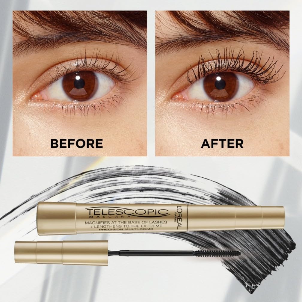 L'Oréal Paris Black Mascara, Telescopic Original Mascara in shade Black
