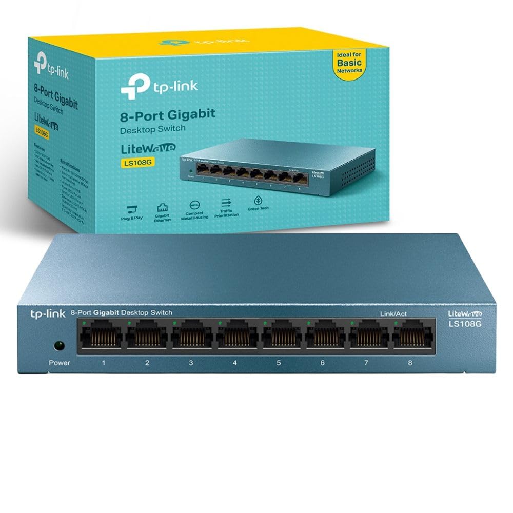 TP-Link EH210 Ethernet Splitter, 1 to 2 Gigabit Network Switch