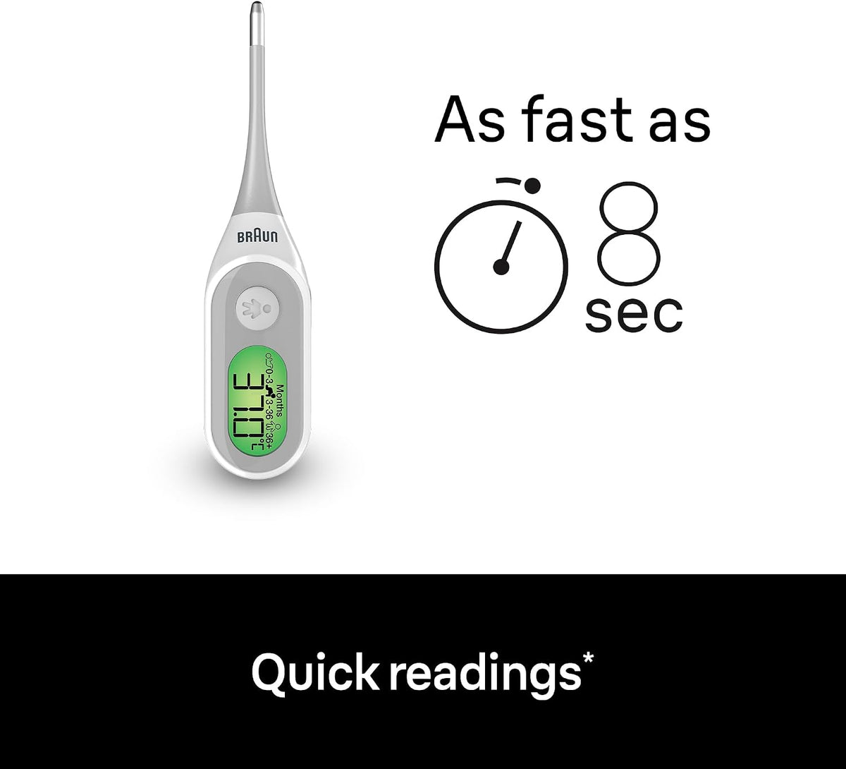 Braun Age Precision Digital thermometer | Digital Stick Multi-Site Usage