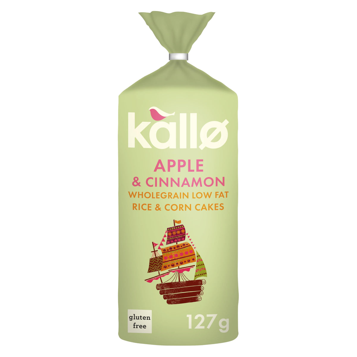 Kallo Blueberry & Vanilla Corn & Rice Cakes, Wholegrain Low Fat Healthy Snacks for Adults & Children, Vegan Friendly, Gluten Free, No Artificial Flavours or Preservatives, Single Pack – 1 x 131g