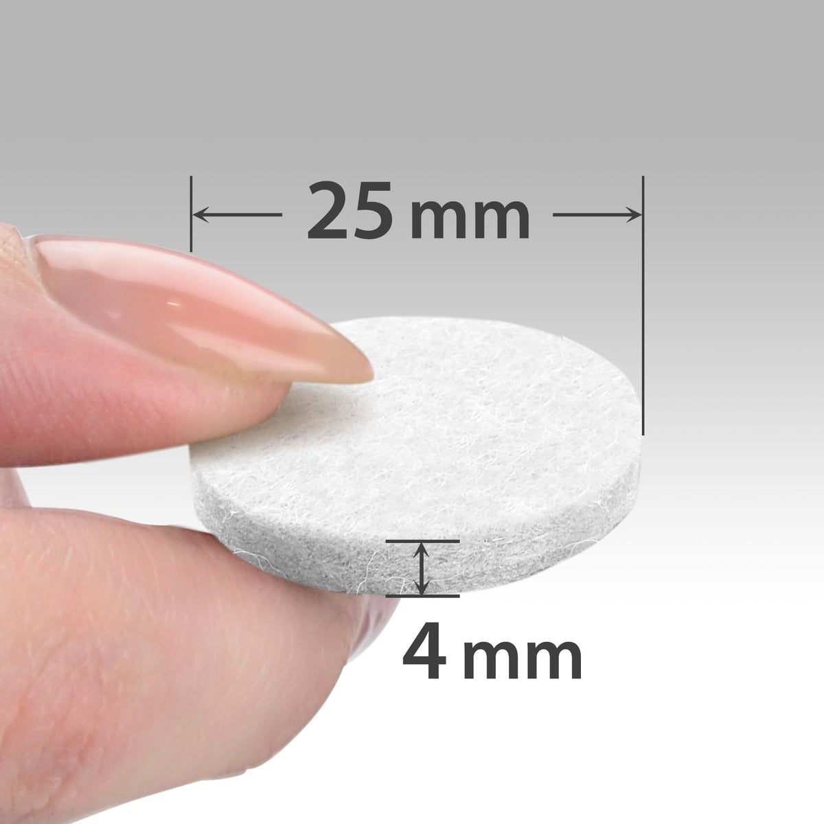 Chair Pads Floor Protectors X-PROTECTOR 48 PCS 25mm - Felt Furniture Pads
