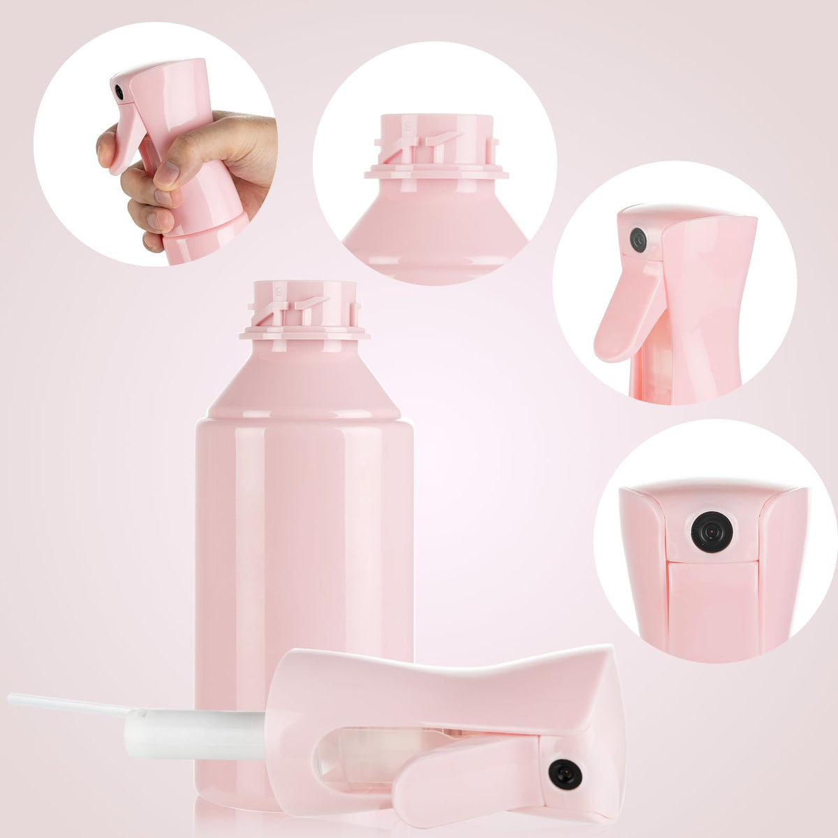 Spray Bottles Continuous Ultra Fine Mist Empty Water Bottles Hairdresser Spray Bottles Salon Hairdresser Hair Tool Water Sprayer (200ML, Mint Green)