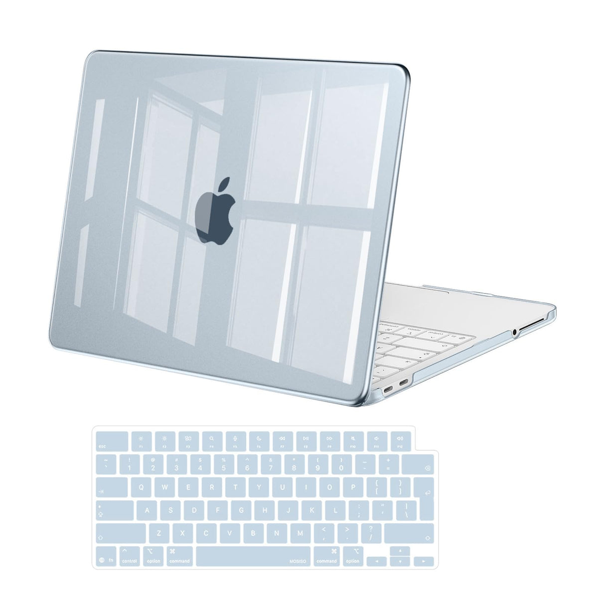 MOSISO Compatible with MacBook Air 13 inch Case M5-M2, Crystal Clear