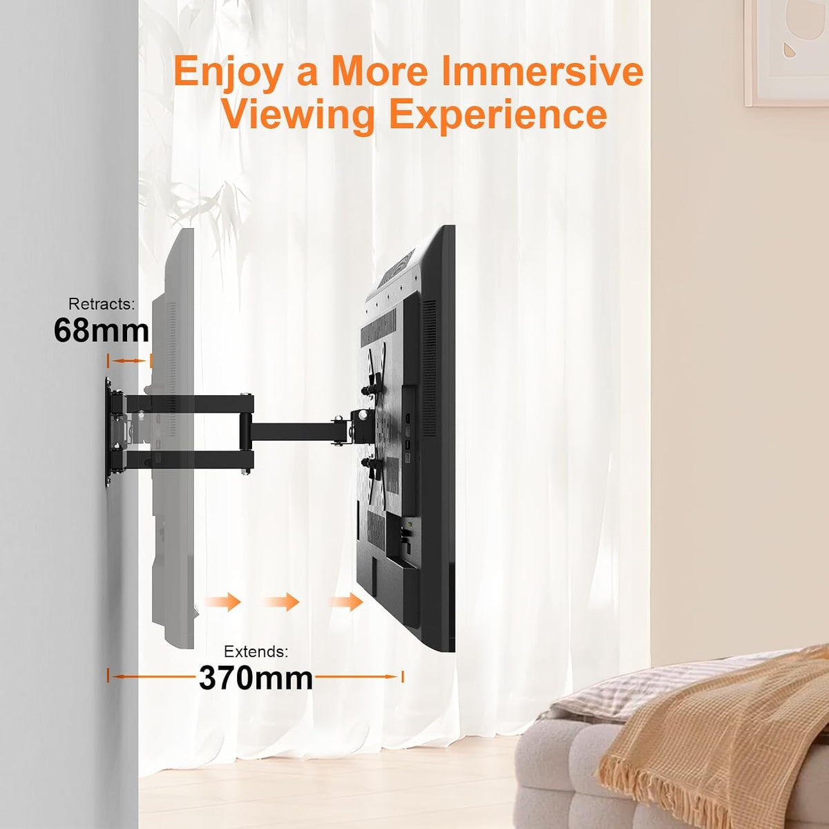 GRIFEMA Tilt TV Wall Bracket for 26 to 65 Inch TVs