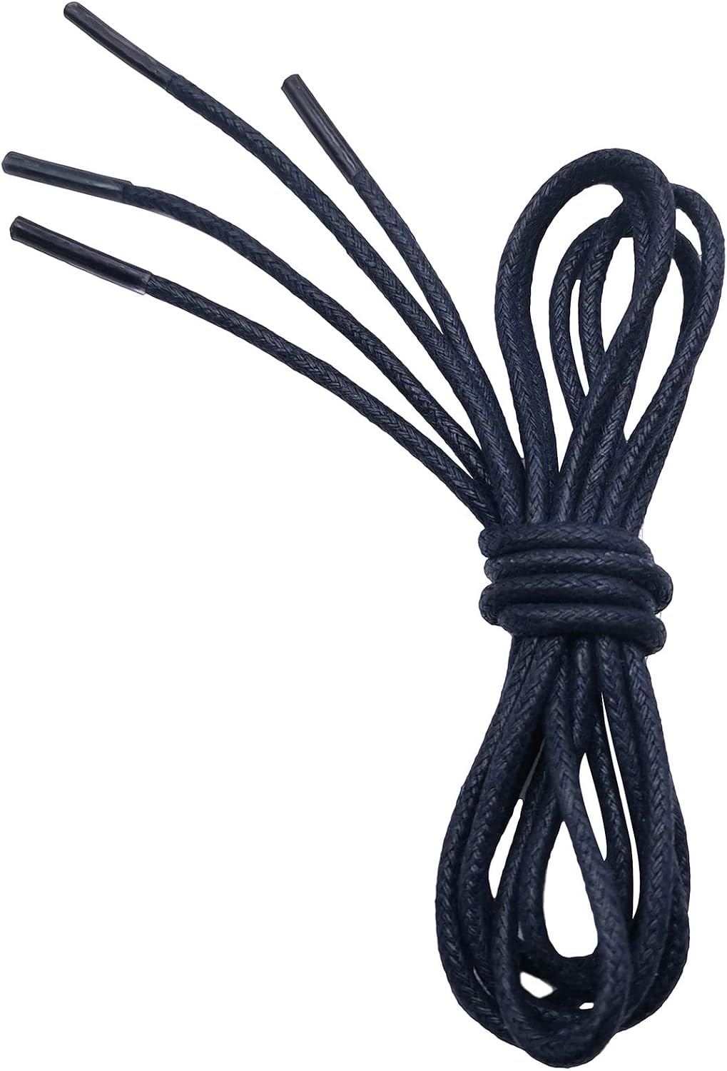 VSUDO Waxed Round Shoe Laces, Diameter 2.5mm Thin Oxford Shoelaces for Shoe
