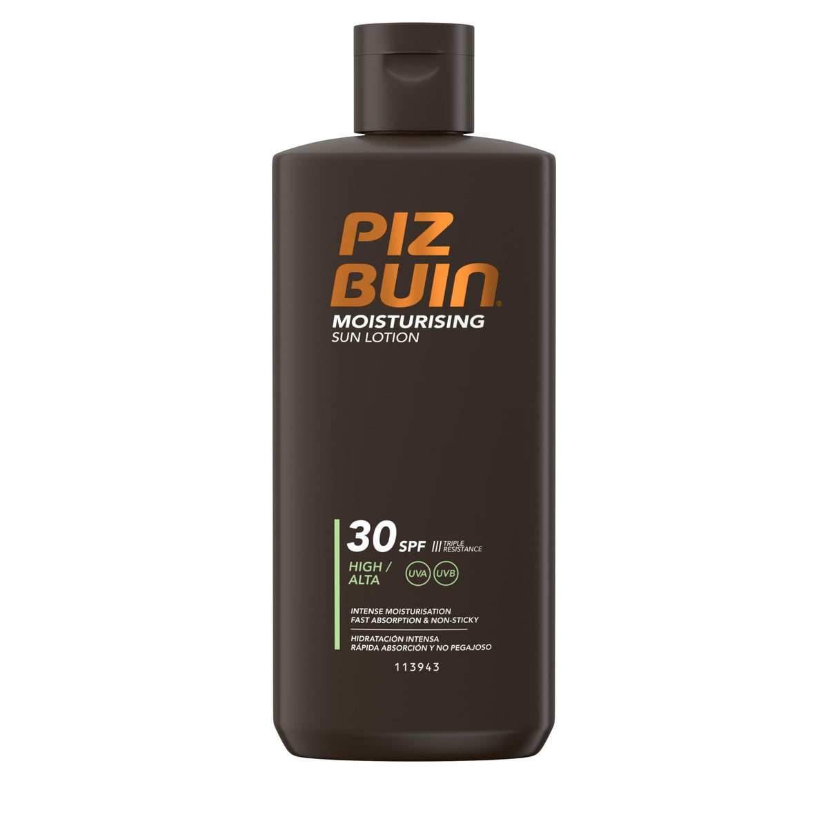 Piz Buin Moisturising Sun Lotion SPF 50+ (200ml), Triple-Resistance Sunscreen with UVA/UVB Filters, Protective and Hydrating Skincare for UV Exposure