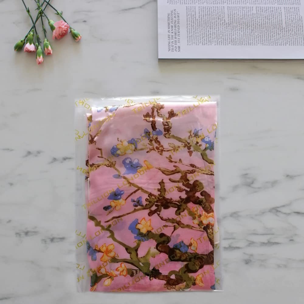Trillion London® Silk Shawl Birthday Gifts for Women - Designer Silk Scarf