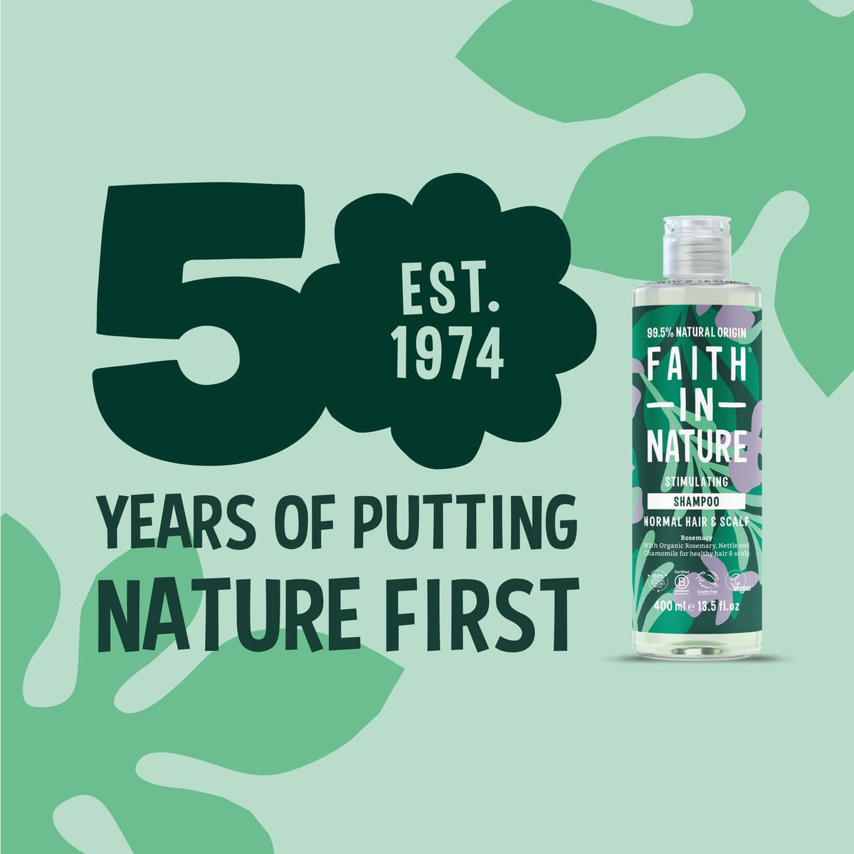 Faith In Nature Organic Coconut Shampoo, Hydrating for Dry Hair & Scalp, Vegan & Cruelty Free, No SLS, Silcones or Parabens, 400ml