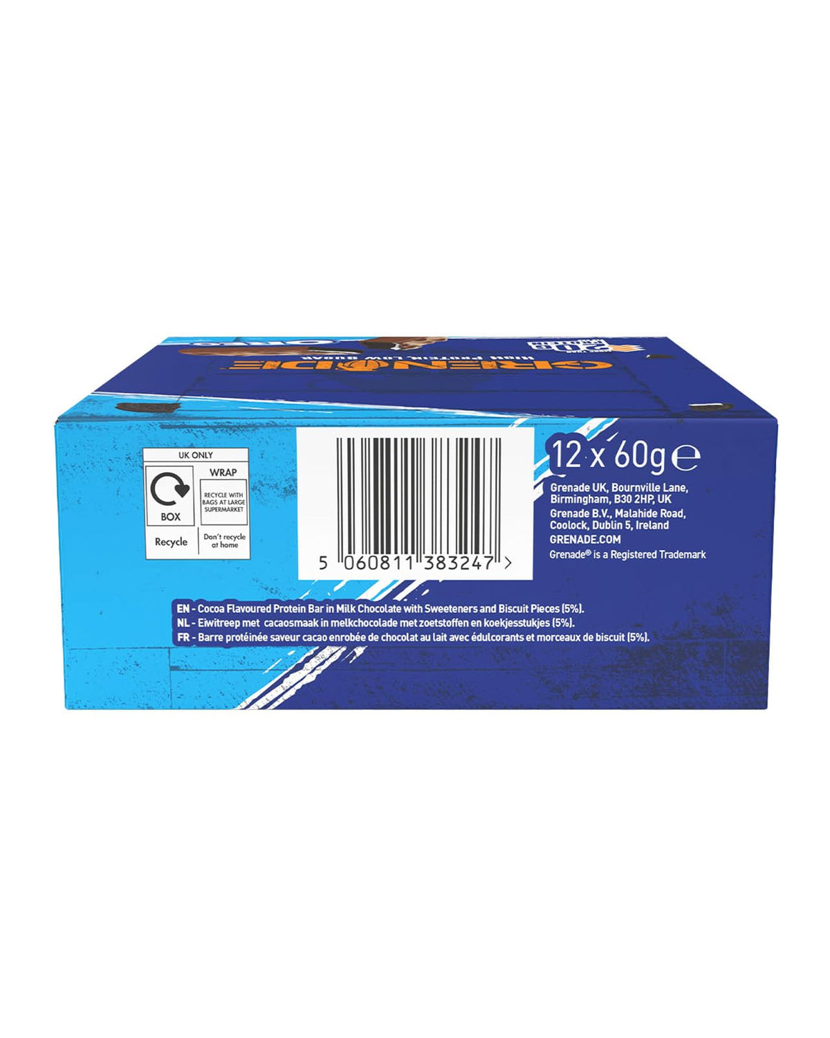 Grenade Chocolate Chip Salted Caramel Protein Bars, 12 x 60 g