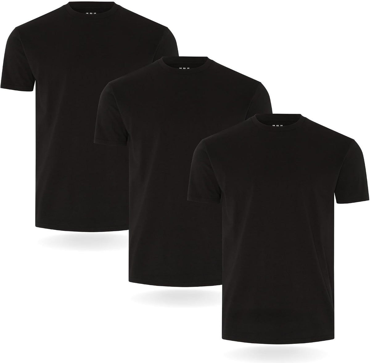 FM London 3/5 Pack Mens T Shirt, Premium Weight, 100% Cotton & Super Soft