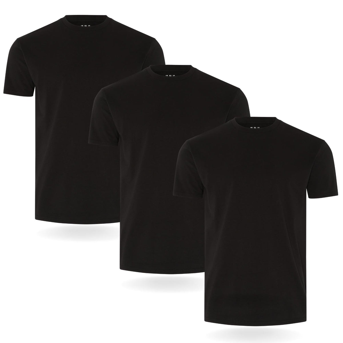 FM London 3/5 Pack Mens T Shirt, Premium Weight, 100% Cotton & Super Soft