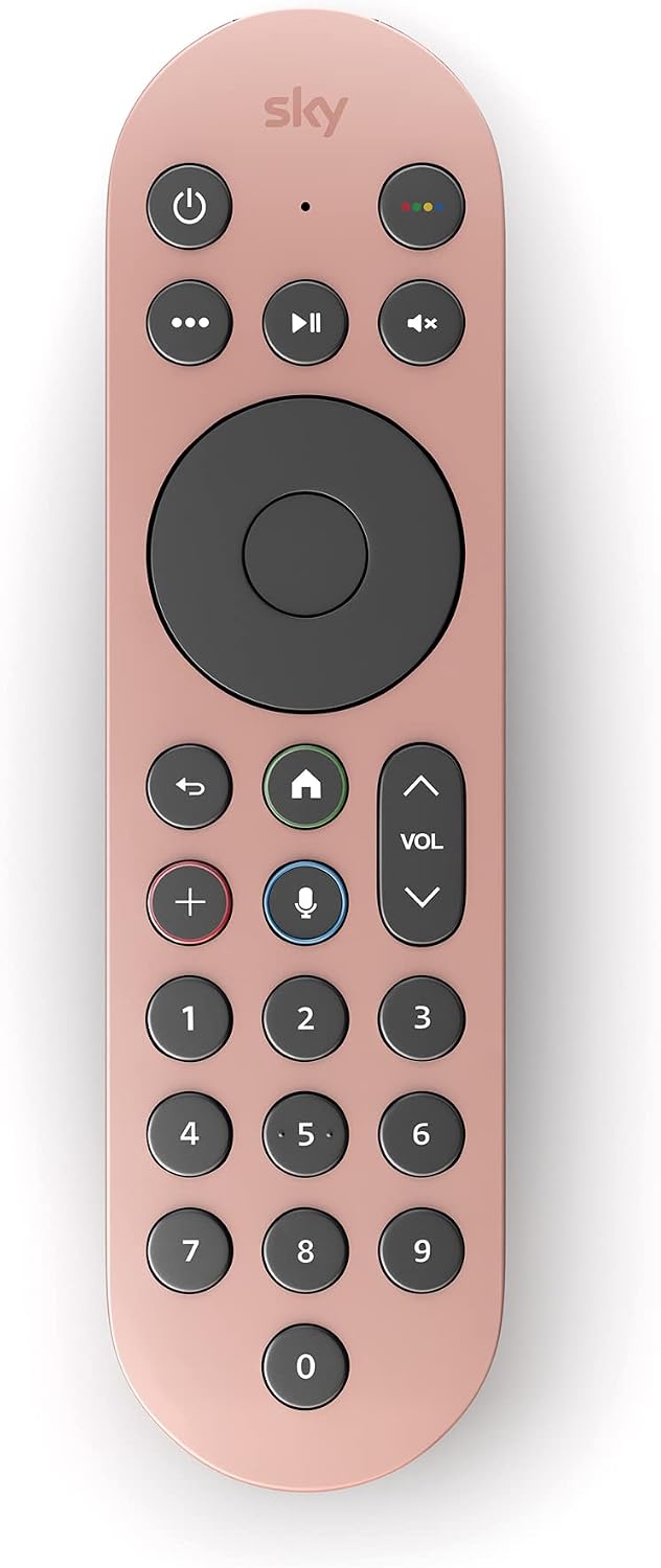 Sky Glass and Sky Stream TV Remote - Dusky Pink