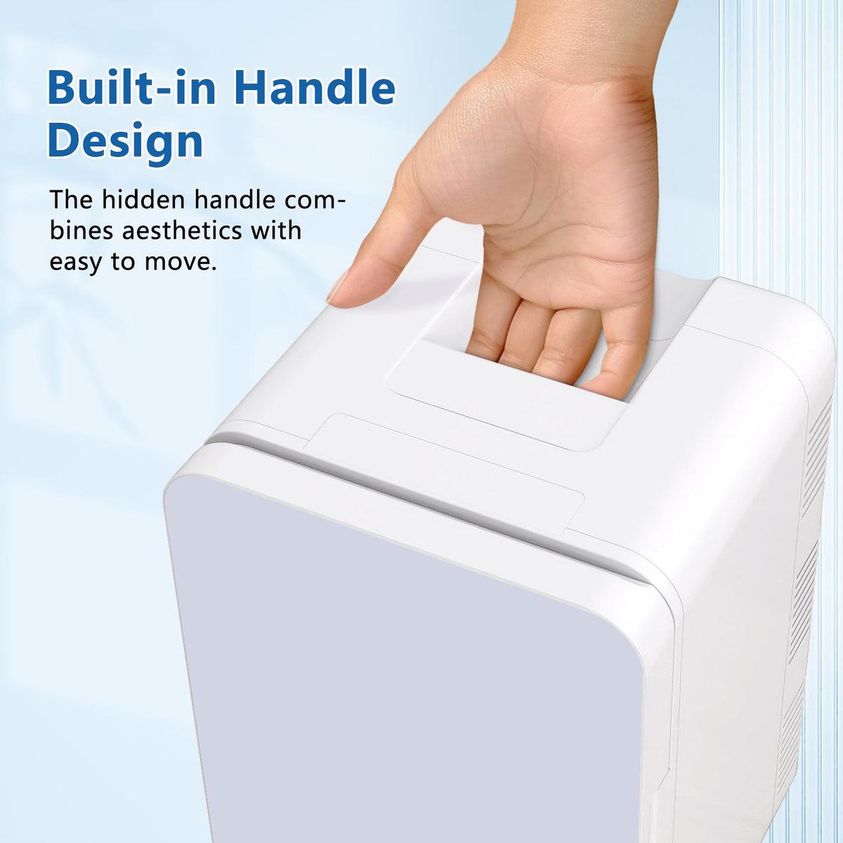 ARTETHYS Mini Fridge for Bedrooms, 10L Small Portable Car Fridges