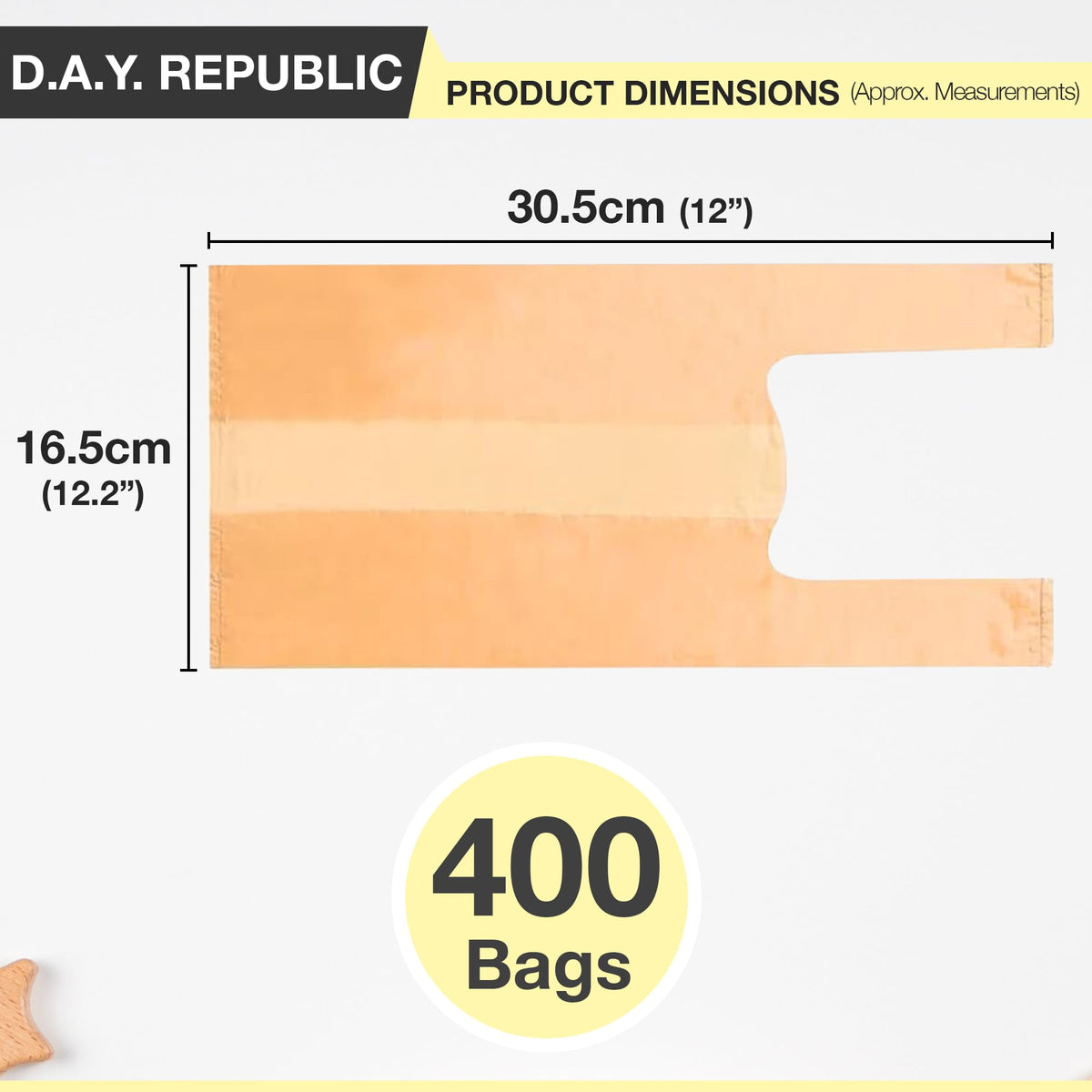 D.A.Y. Republic 150 Nappy Bags Fragranced Diaper Disposal Bags, Tie Handle