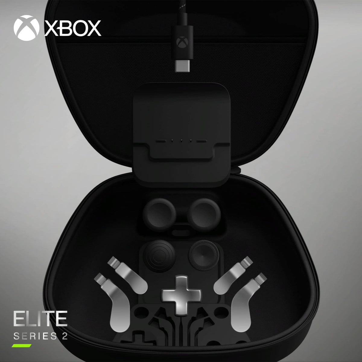 Xbox Elite Bluetooth Wireless Controller Series 2 - Core Edition (White) for PC, Series X|S, One, Windows 10, Mobile, Adjustable Tension Thumbsticks, Shorter Hair Trigger Locks, Rubberized Grip