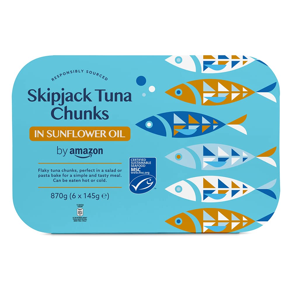 by Amazon MSC Skipjack Tuna Chunks in Spring Water, 4x145g