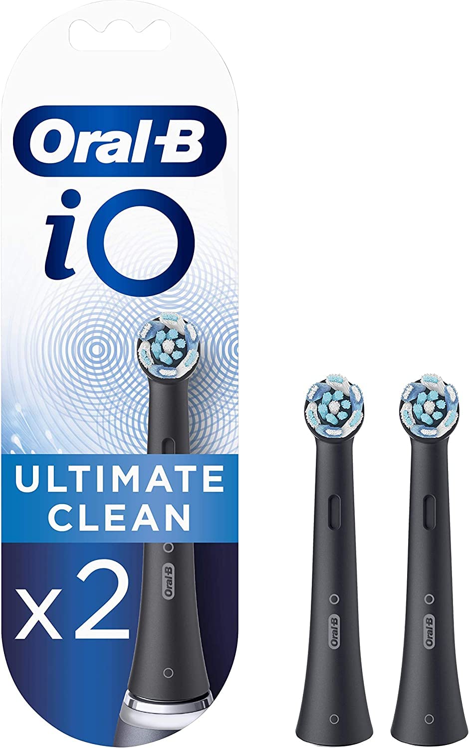 Oral-B iO Series Ultimate Clean Electric Toothbrush Heads, 8 Count, Black