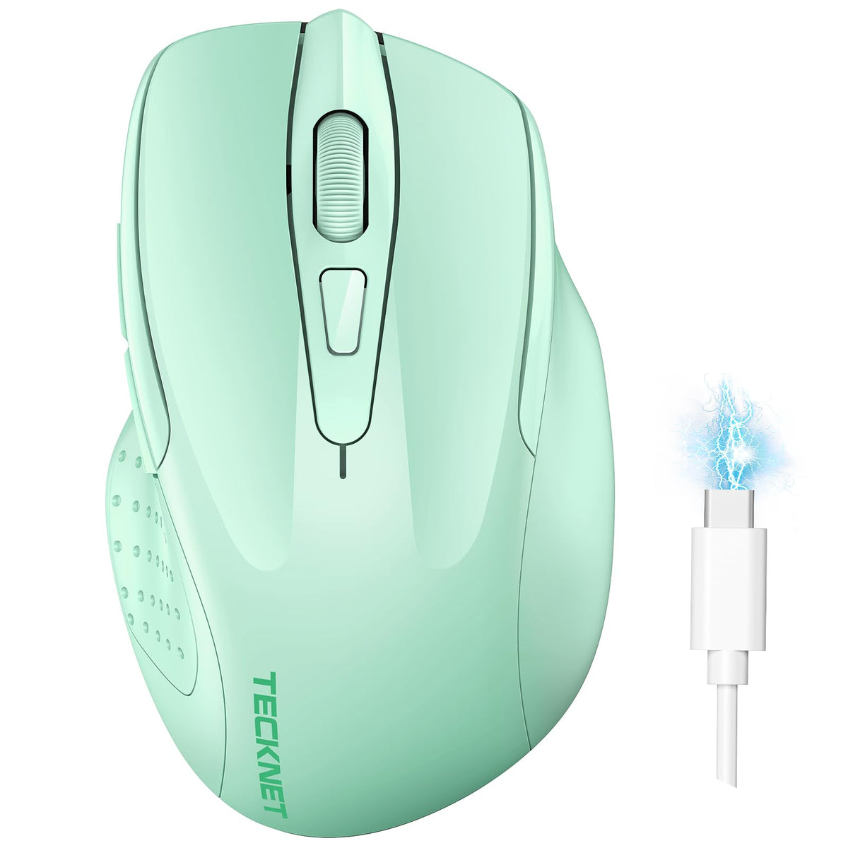 TECKNET Bluetooth Mouse, Rechargeable Bluetooth Wireless Mouse