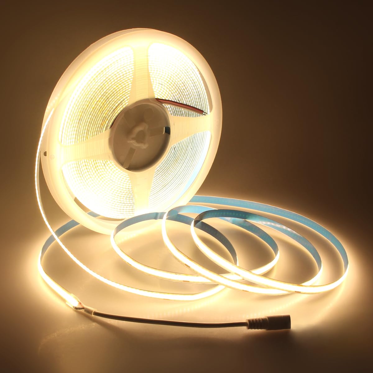 Aclorol 12V Red LED Lights for Bedroom 5M Fleixible COB LED Strip Light