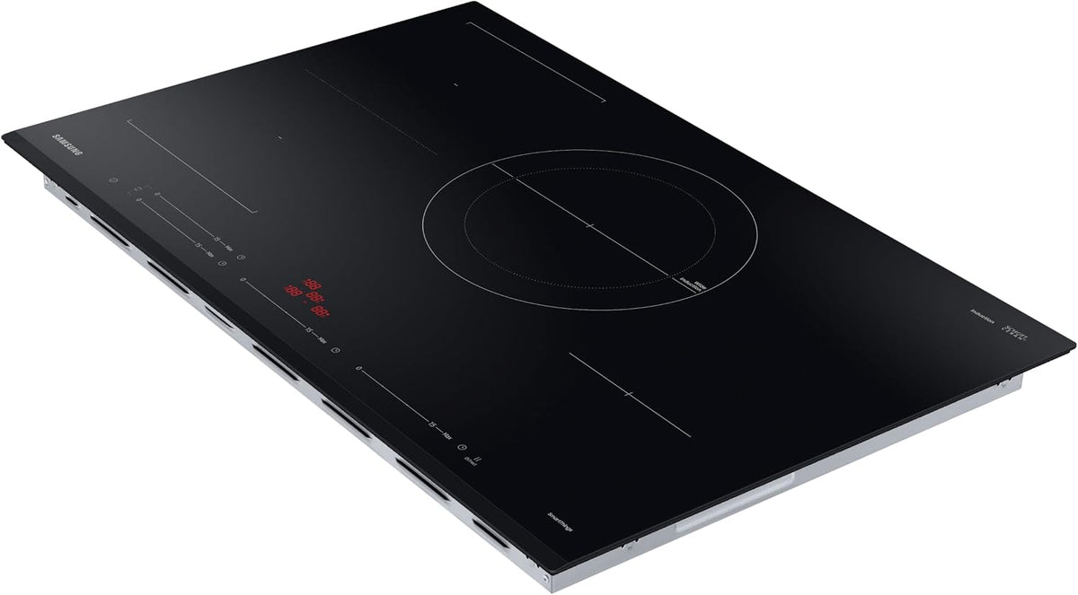 Samsung Ceramic Hob with 4 Cooking Zones, With Touch Control, Colour: Black, Material: Glass, C61R2AEE