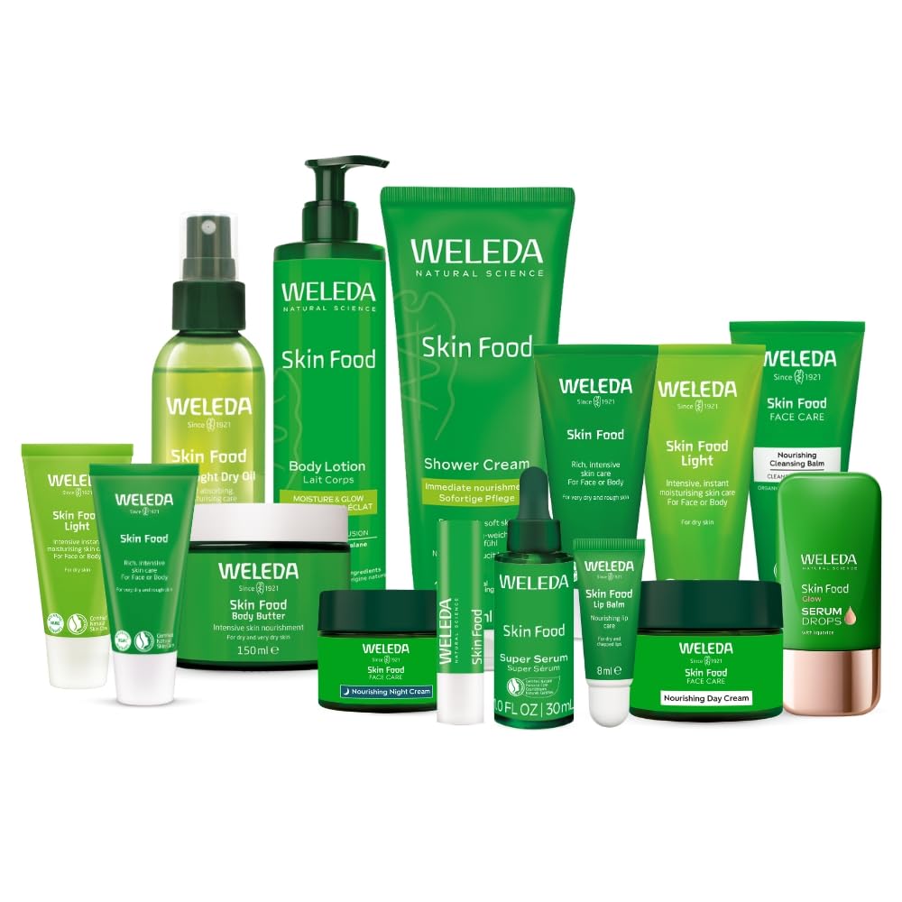 Weleda Skin Food, Dry Skin Moisturiser, Moisturising Cream & Primer, Face & Body, For Men & Women, Multiple Uses, 100% Certified Natural, Organic, 75ml
