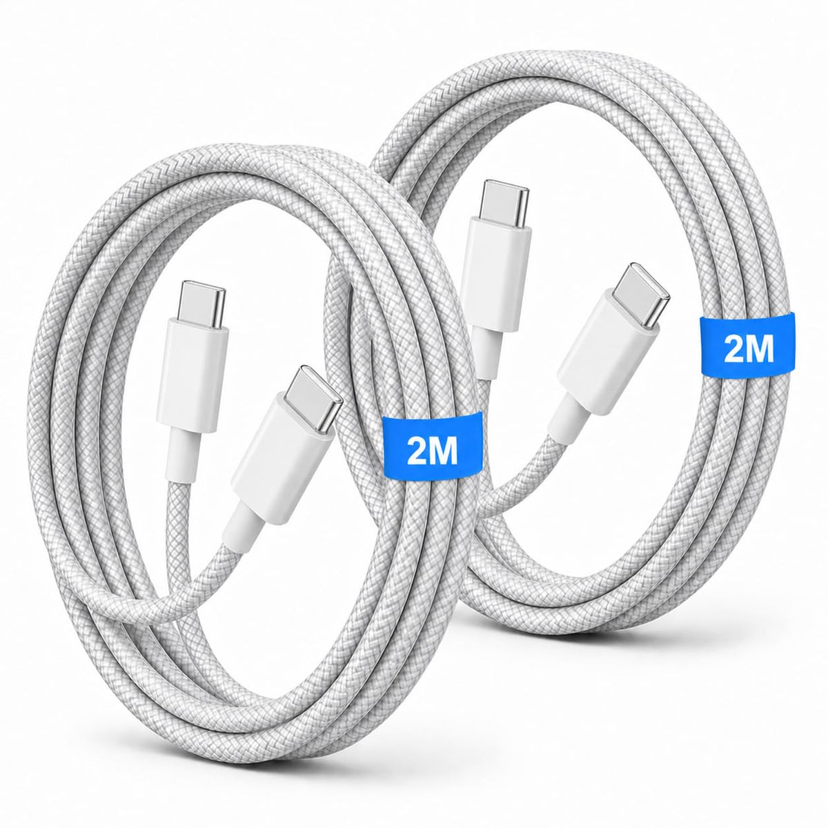 2 Pack 60W USB-C to C Fast Charging Charger Cable For iPhone 18 Pro Max 17e