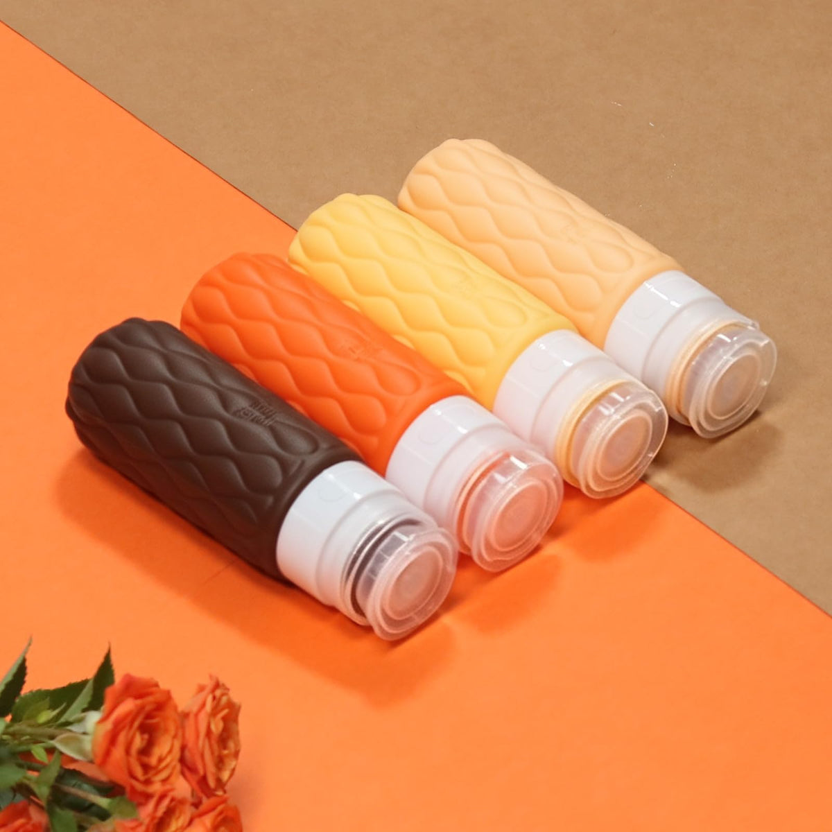 100ml Silicone Travel Bottles for Toiletries for Shampoo and Conditioner