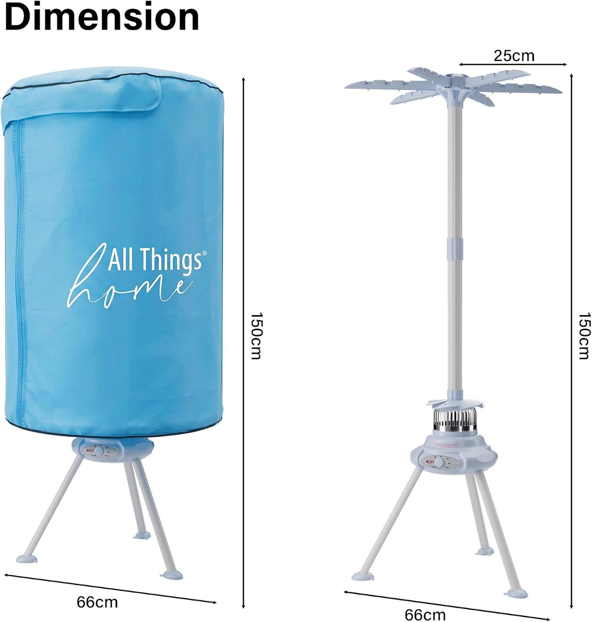 Portable Fast Drying 1000W Electric Clothes Dryer Heated Indoor Home Dorms Buddy Hot Air Airer Machine Dri Suitable for All Fabrics Drier
