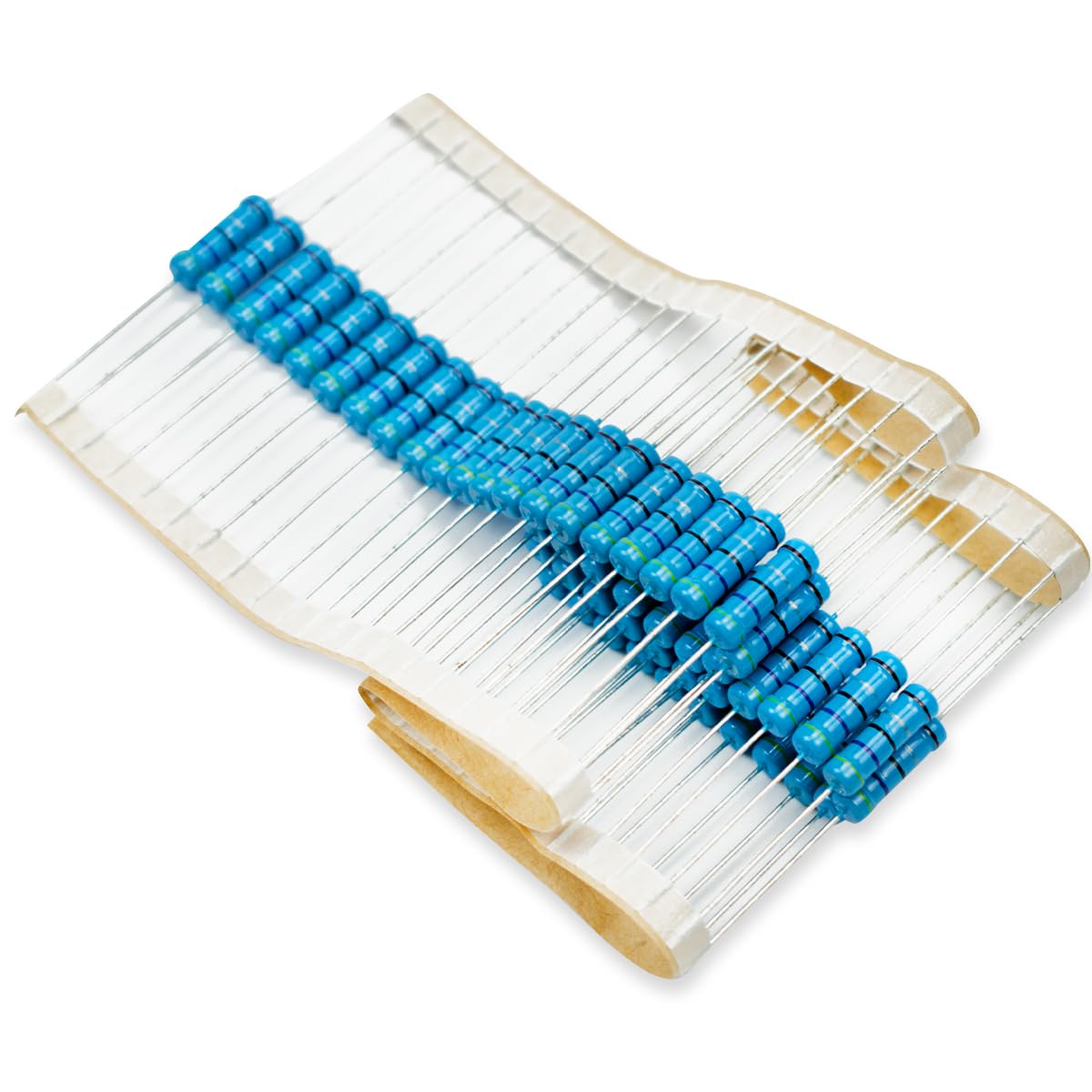 50 Pcs 1W 1% Tolerance 0.1 Ohm Metal Film Resistor Resistance for DIY Project and Experiments