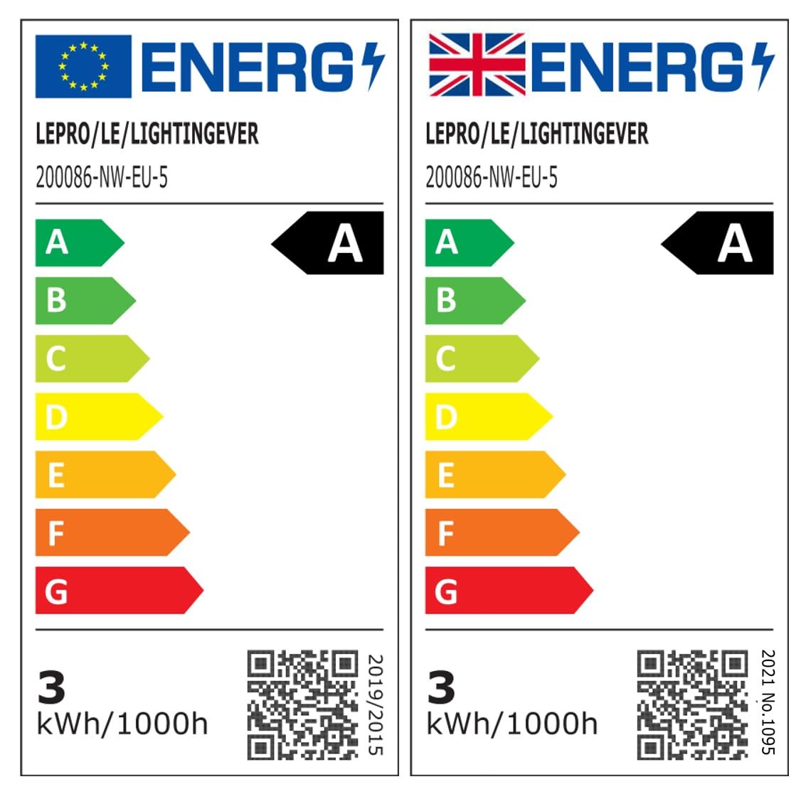 Lepro GU10 LED Bulbs A Rated, Cool White 6500K, 590LM,3.3W (50W Equivalent)
