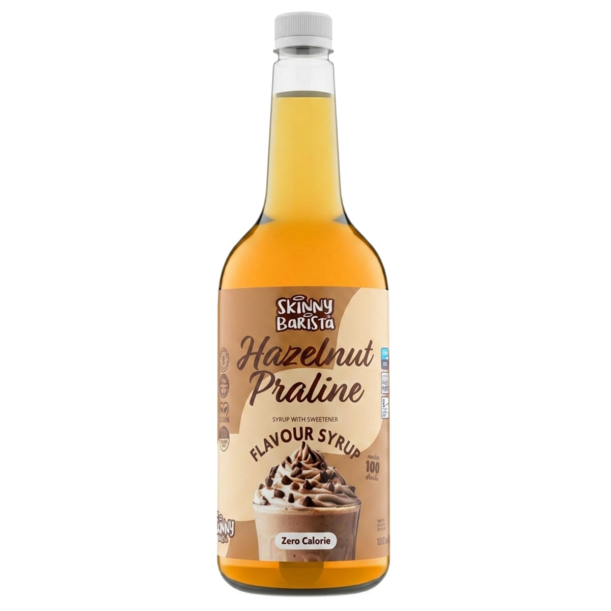 Skinny Food Co Butterscotch Syrup Zero Calorie 1L - Sugar Free Coffee Syrup