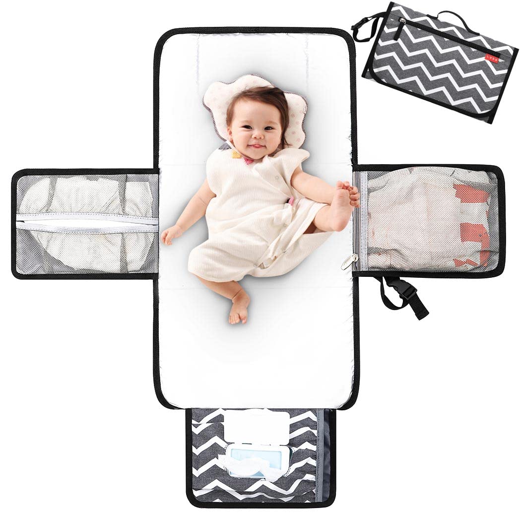 Lekebaby Portable Nappy Changing Mat Travel Baby Change Mat