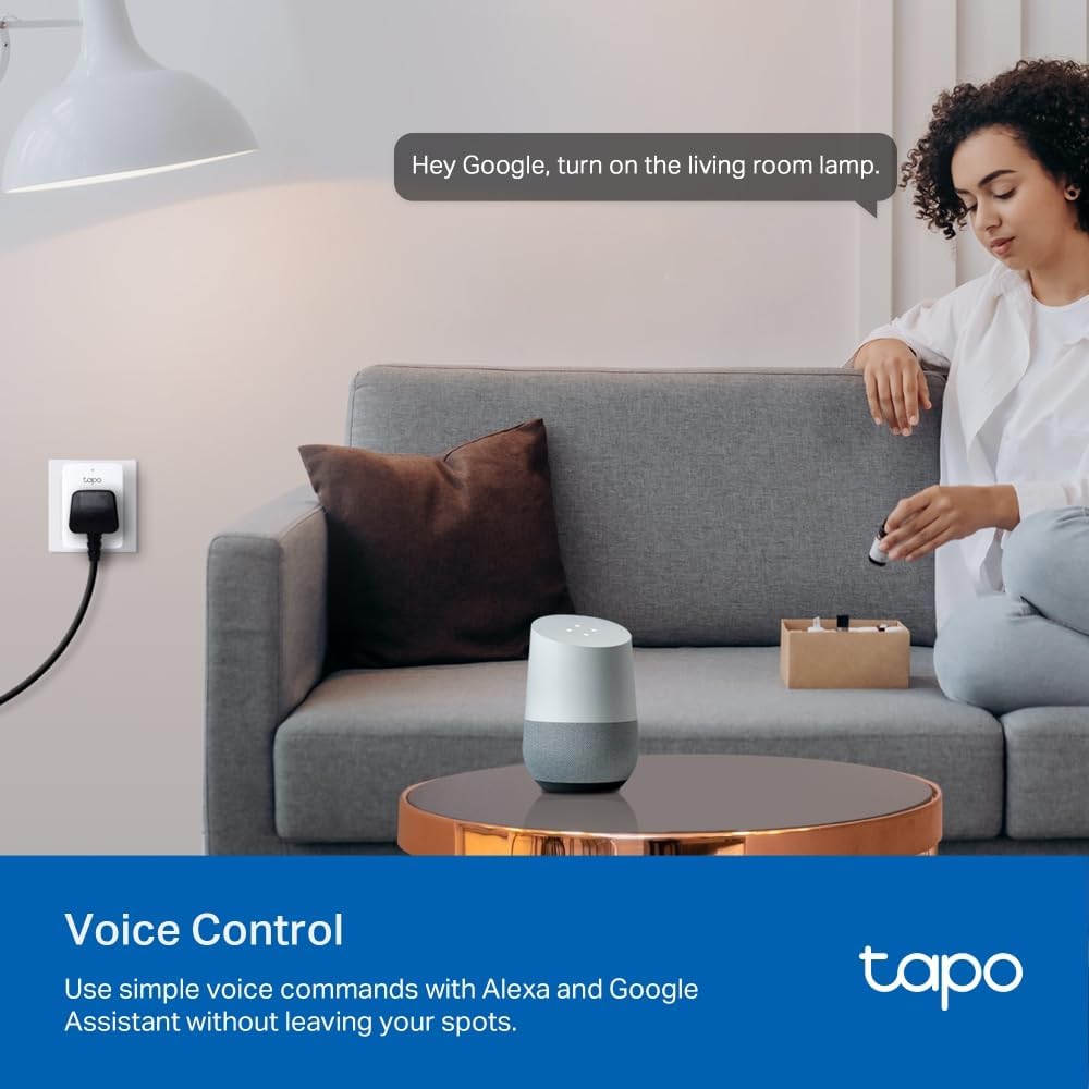 Tapo P100 2-Pack Smart Plug, Wi-Fi, App Remote Control, Voice Control with Alexa & Google, Away Mode, Scheduling & Timer, Device Sharing, Easy Set Up, Multiple Safety Guarantees